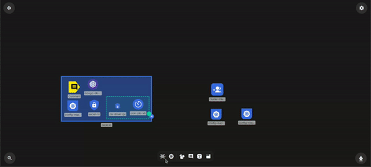 Shapes customization on the canvas