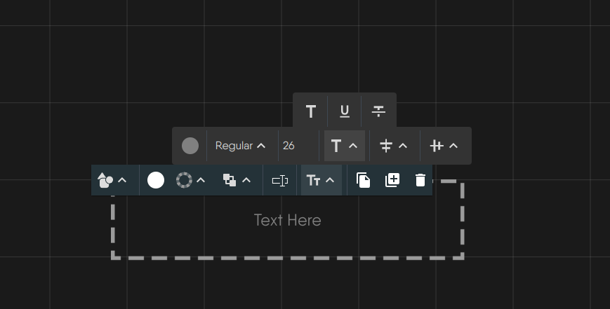 The style tooltip for a text box