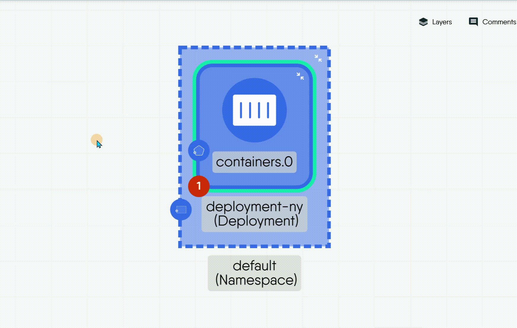 Clicking an error badge and correcting the configuration field it reports